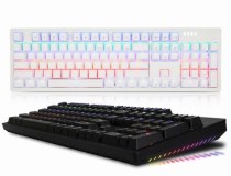 [ABKO] 유선 기계식 키보드, Hacker K515 측면 RGB LED 축교환, 적축 [블랙/USB]